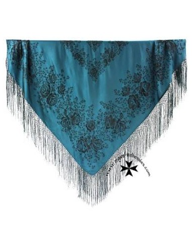 Mantoncillo de gro, ref. SR701. (Seda-rayón). Portada. (140x140cm.)