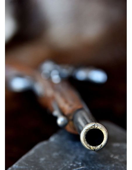 Pistola de chispa inglesa, siglo XVIII, réplica, varias versiones