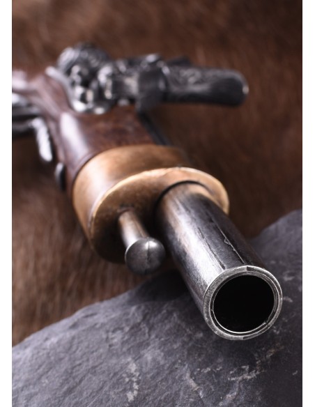 Pistola de chispa de la caballería francesa, siglo XIX, réplica