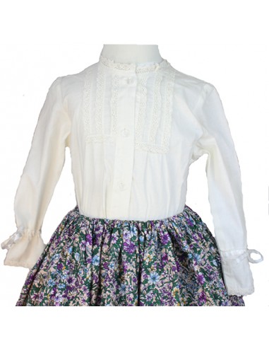 Blusa regional de niña, río Guadalope.