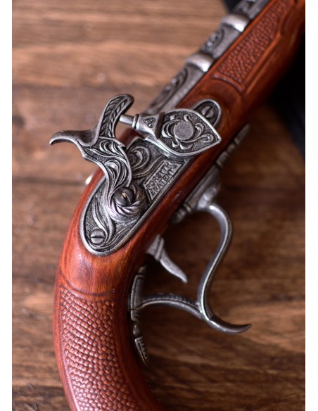 Pistola de percusión Forsyth, 1760. Réplica.