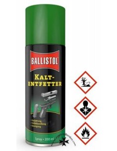 Spray desengrasante, Ballystol,  200 ml.