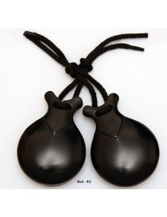 Castañuela regional (profesionales), fibra prensada, negras, ref.87 .
