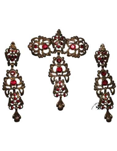 Juego pendientes y broche, ref. 168BAT.