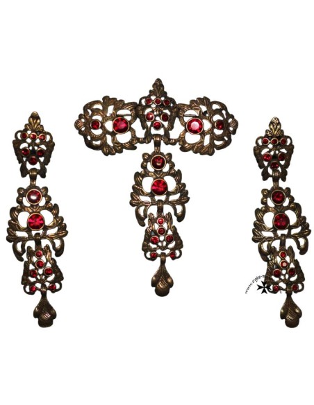 Juego pendientes y broche, ref. 168BAT.