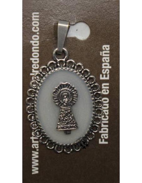 Colgante Virgen del Pilar, en relieve, ref. 256, infantil.