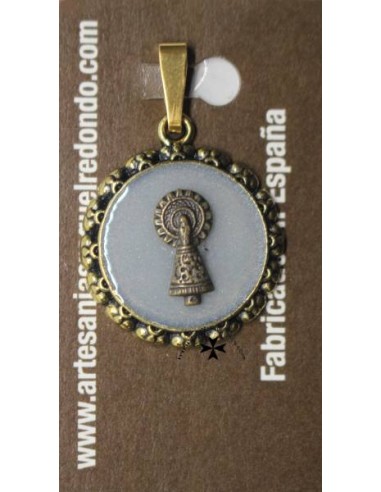 Colgante Virgen del Pilar, en relieve, ref....