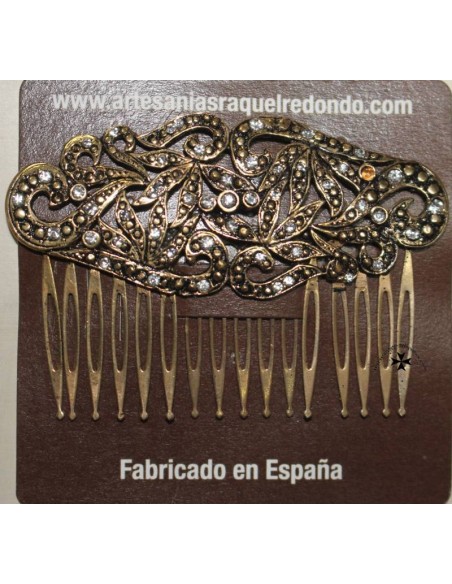 Peineta ref. 25. Oro-cristal