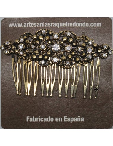 Peineta ref. 47. Oro-cristal
