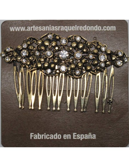 Peineta ref. 47. Oro-cristal