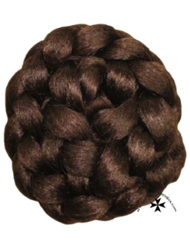 Moño postizo, regional, ref. 8, castaño oscuro.