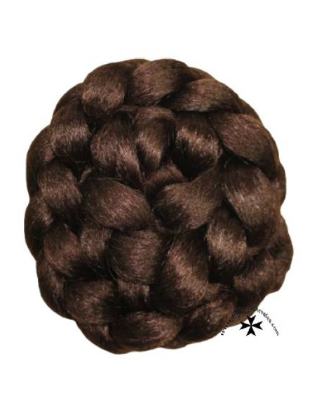 Moño postizo, regional, ref. 8, castaño oscuro.