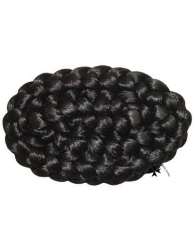 Moño postizo, regional, ref. 9, negro caoba .