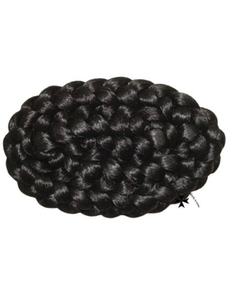 Moño postizo, regional, ref. 9, negro caoba .