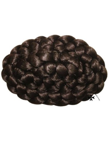 Moño postizo, regional, ref. 9, castaño oscuro.