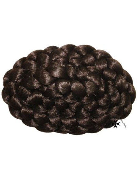 Moño postizo, regional, ref. 9, castaño oscuro.