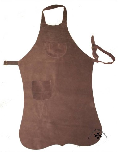 Medieval apron, suede leather