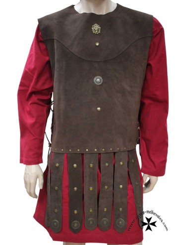 Roman Leather Cuirass with Integrated Cingulum...