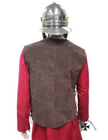 Roman Leather Cuirass with Integrated Cingulum...