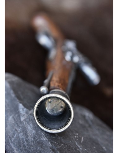 Réplica de pistola de chispa pirata, siglo XVIII
