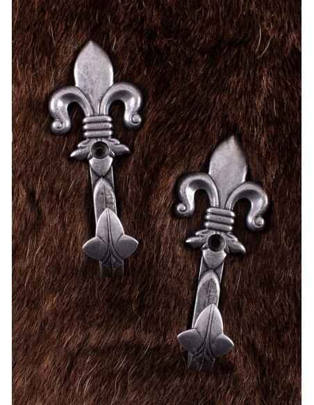 Wall Brackets for Pistols, Fleur-de-Lis, Set of 2