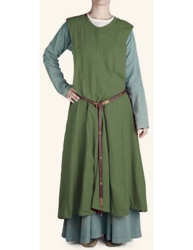 Medieval women's surcoat, 1100-1300. (Various...