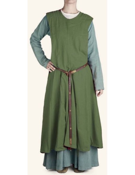 Medieval women's surcoat, 1100-1300. (Various colors)