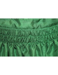 Falda regional, simil seda, verde. 2