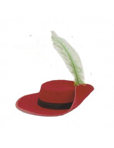 Sombrero mosquetero niño, negro. 2