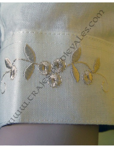 Blusa regional, caballero, Gran Capitán, detalle puño.