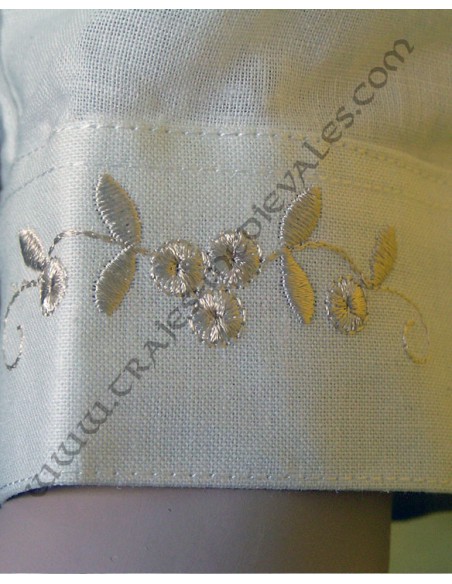 Blusa regional, caballero, Gran Capitán, detalle puño.