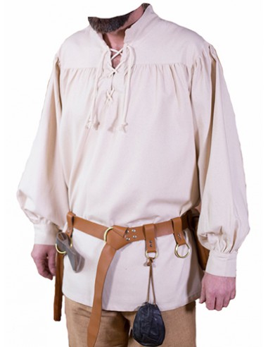 Camisa medieval, Sigfrido. natural.