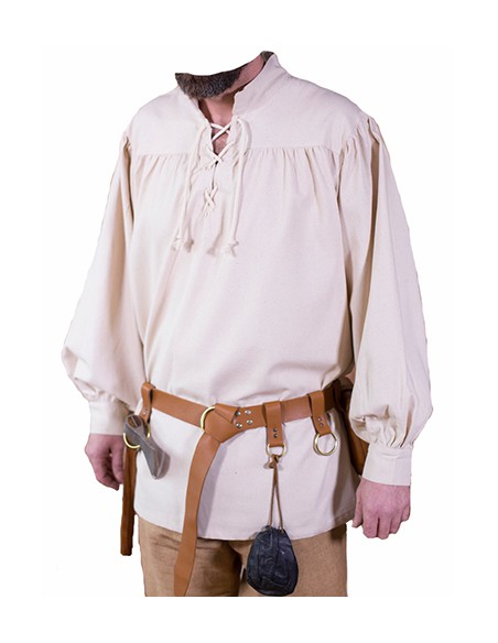 Camisa medieval, Sigfrido. natural.