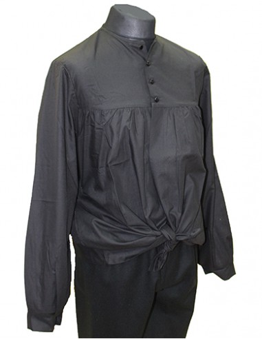 Blusón fallero infantil, negro. (Fabricación española).