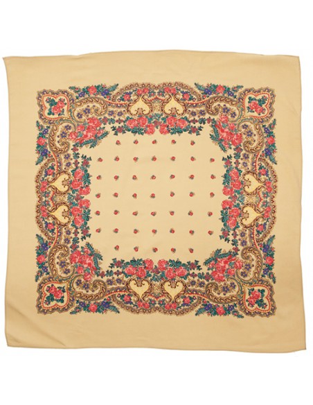 Pañuelo portugués, 65X65, oro