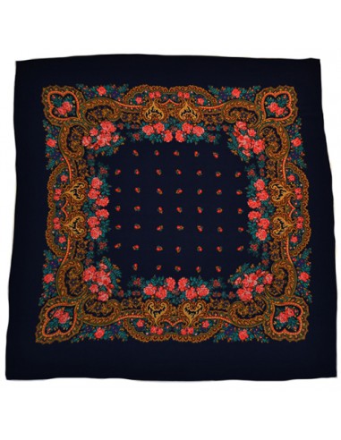 Pañuelo portugués, 65X65, marino.