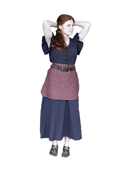 Vestido medieval Agga, negro