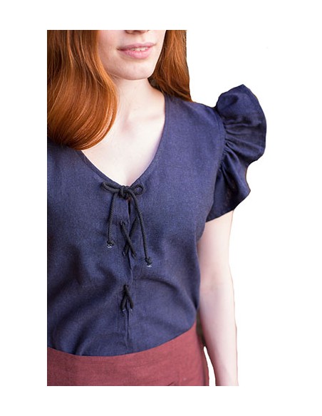 Vestido medieval Agga, azul