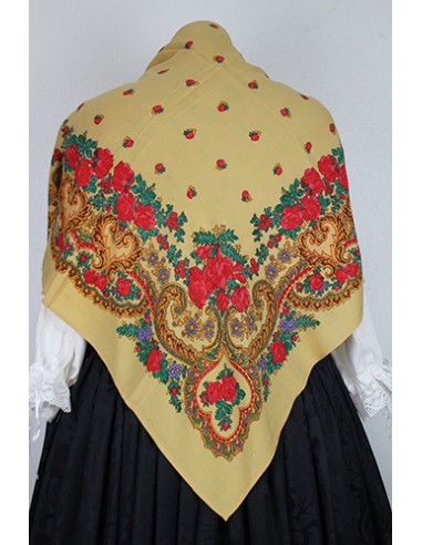 Pañuelo portugués 90X90, oro