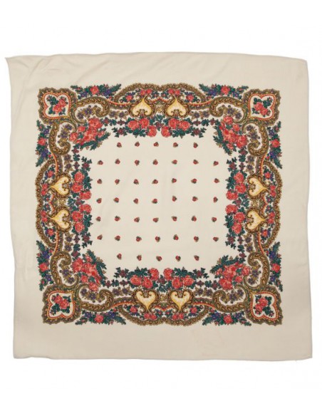 Pañuelo portugués 90 X 90, crudo.