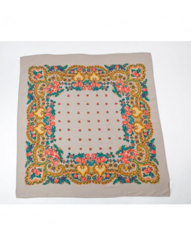 Pañuelo portugués 90 X 90, gris.
