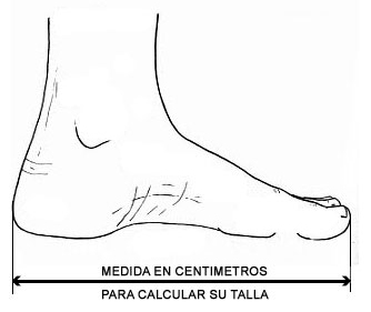 medidas pie